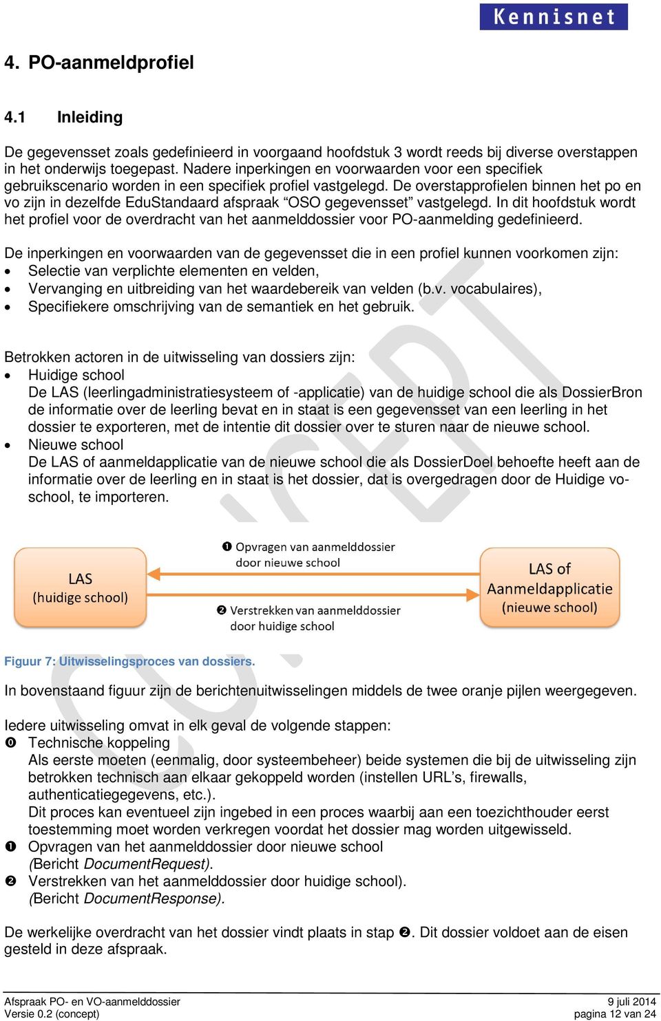 De overstapprofielen binnen het po en vo zijn in dezelfde EduStandaard afspraak OSO gegevensset vastgelegd.