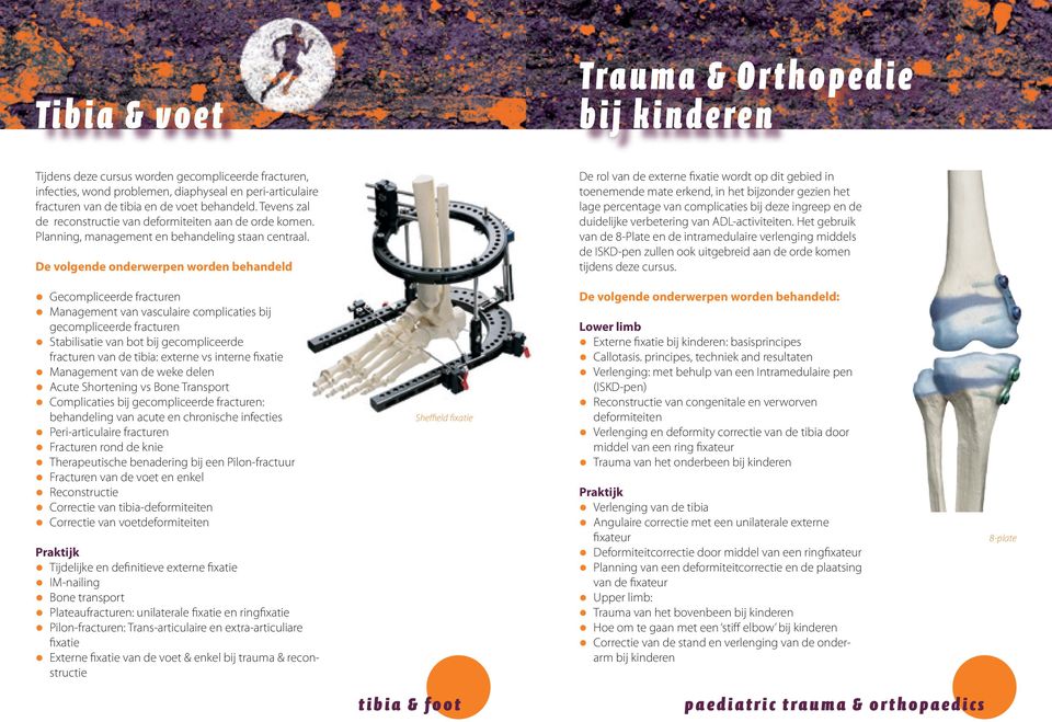De rol van de externe fixatie wordt op dit gebied in toenemende mate erkend, in het bijzonder gezien het lage percentage van complicaties bij deze ingreep en de duidelijke verbetering van