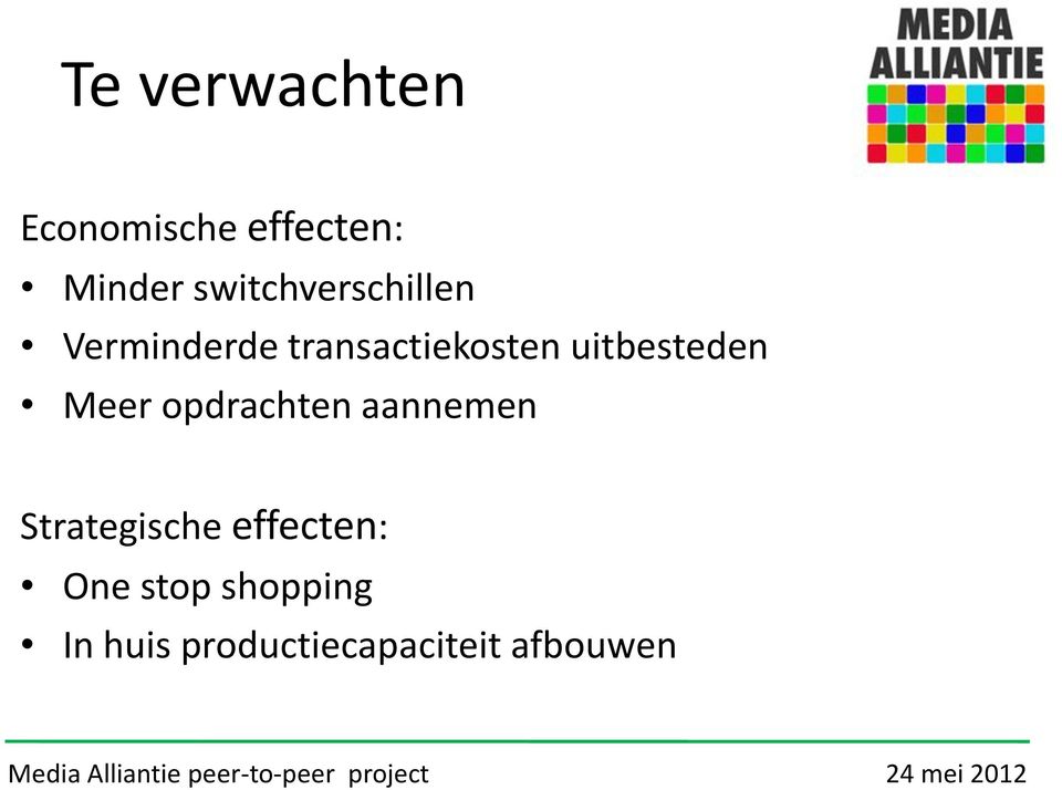 uitbesteden Meer opdrachten aannemen Strategische