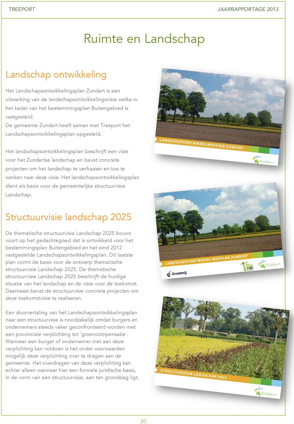 Het landschapsontwikkelingsplan beschrijft een visie voor het Zundertse landschap en bevat concrete projecten om het landschap te verfraaien en toe te werken naar deze visie.