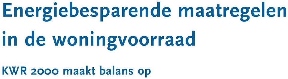 woningvoorraad