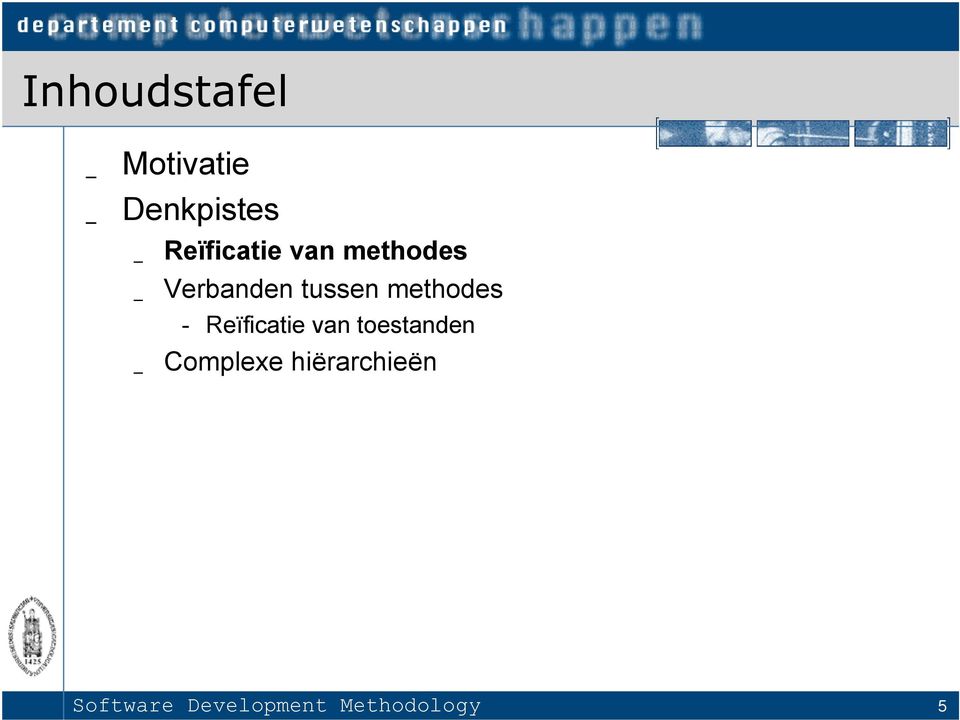 methodes - Reïficatie van toestanden