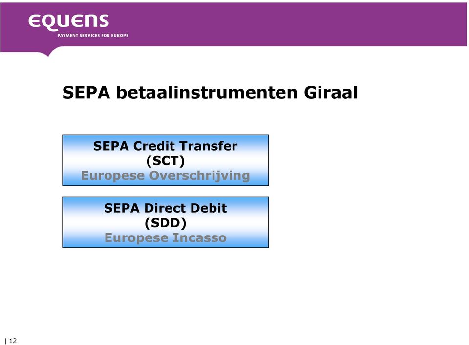 Europese Overschrijving SEPA