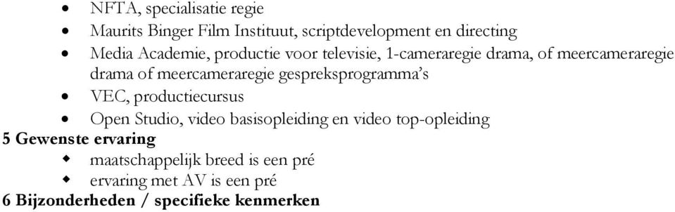 of meercameraregie gespreksprogramma s VEC, productiecursus Open Studio, video