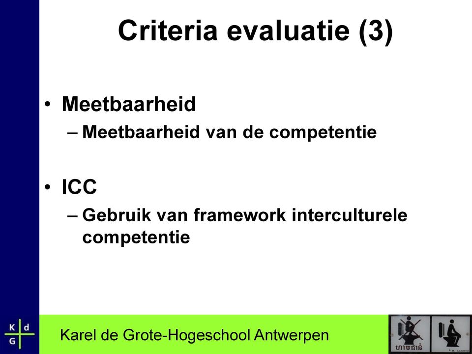 de competentie ICC Gebruik