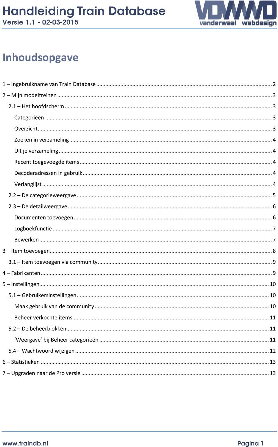 .. 7 Bewerken... 7 3 Item toevoegen... 8 3.1 Item toevoegen via community... 9 4 Fabrikanten... 9 5 Instellingen... 10 5.1 Gebruikersinstellingen... 10 Maak gebruik van de community.