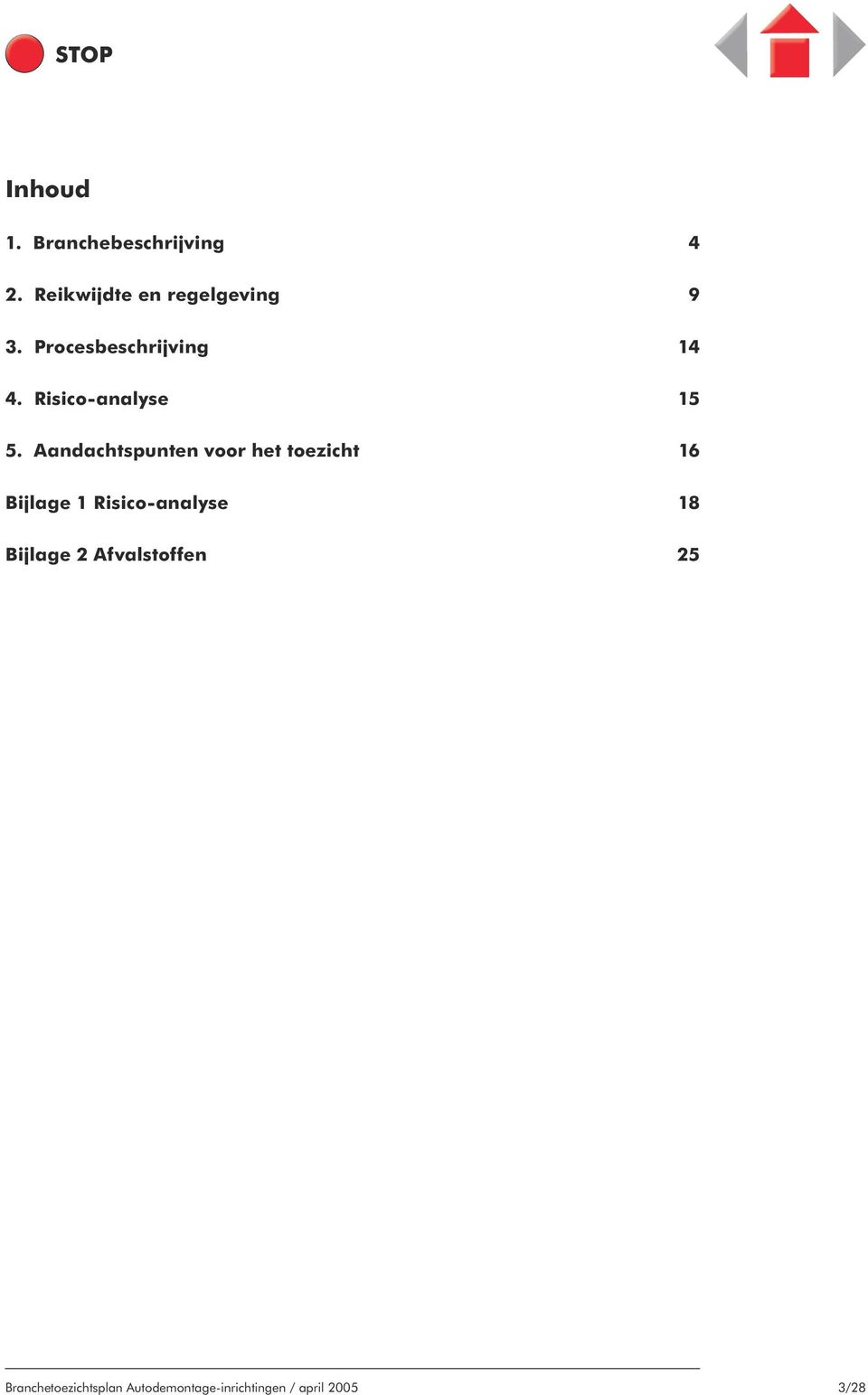 Aandachtspunten voor het toezicht 16 Bijlage 1 Risico-analyse 18