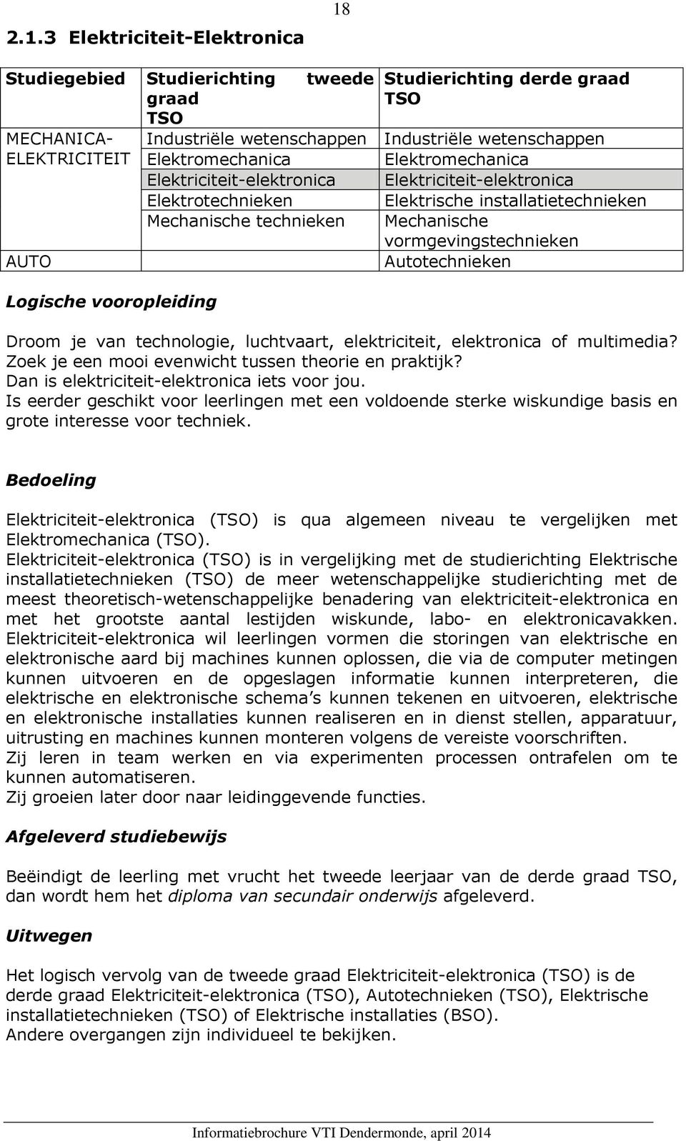 vormgevingstechnieken Autotechnieken Droom je van technologie, luchtvaart, elektriciteit, elektronica of multimedia? Zoek je een mooi evenwicht tussen theorie en praktijk?