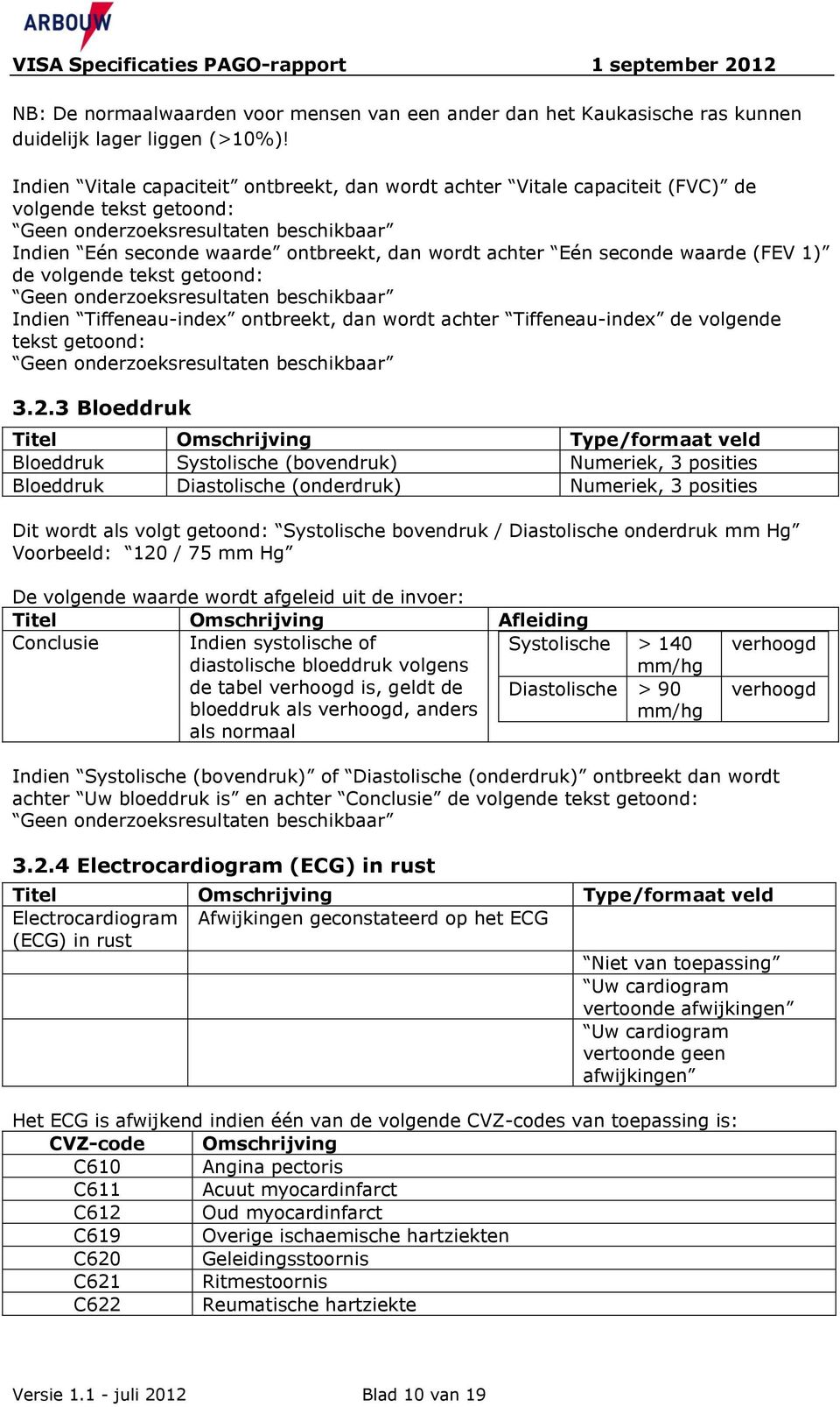 tekst getoond: Indien Tiffeneau-index ontbreekt, dan wordt achter Tiffeneau-index de volgende tekst getoond: 3.2.