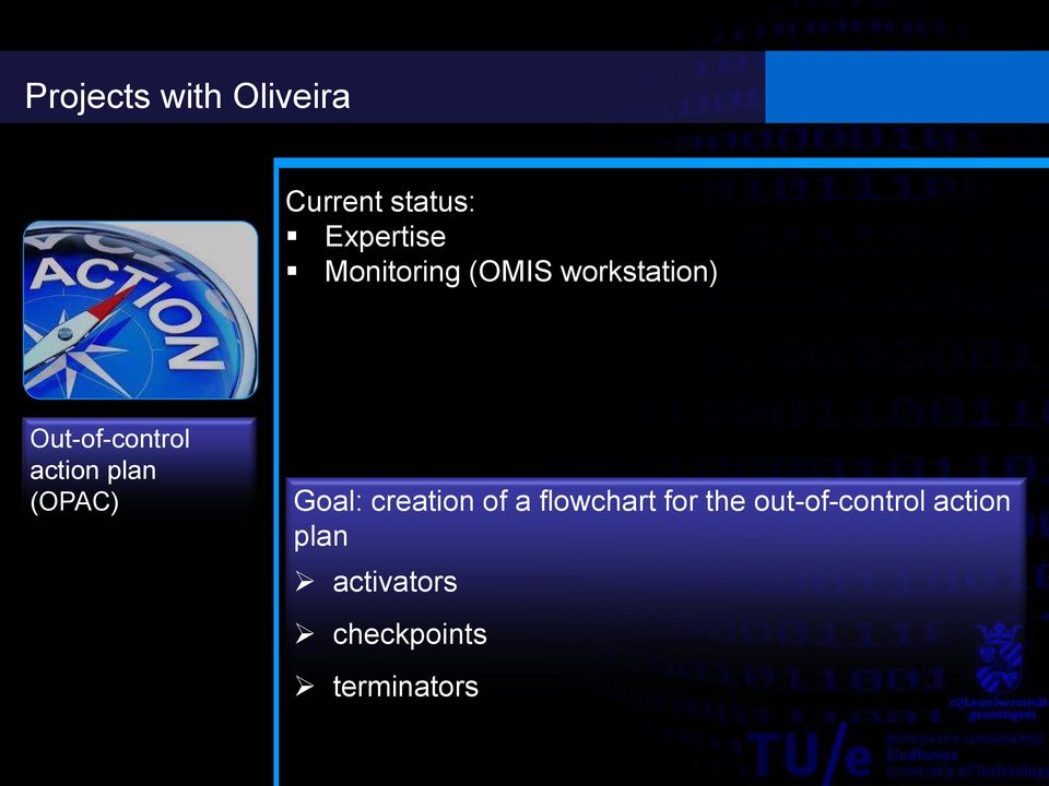 plan (OPAC) Goal: creation of a flowchart for the