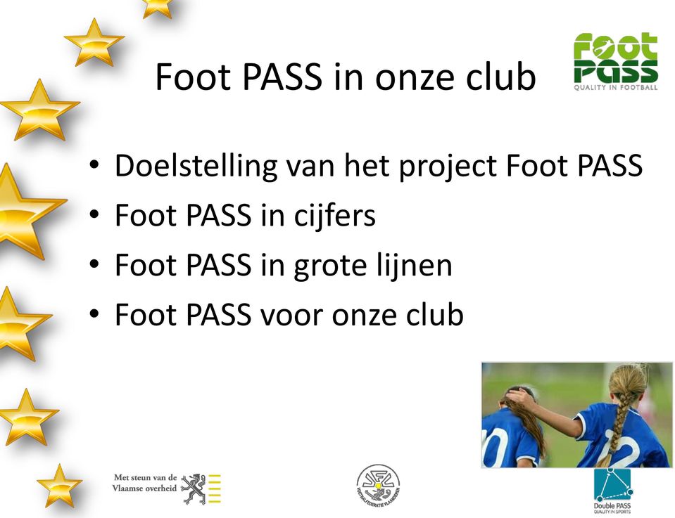 PASS Foot PASS in cijfers Foot