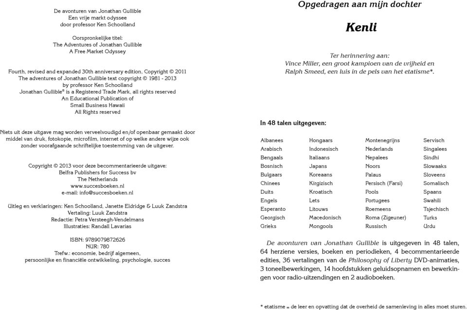 Educational Publication of Small Business Hawaii All Rights reserved Niets uit deze uitgave mag worden verveelvoudigd en/of openbaar gemaakt door middel van druk, fotokopie, microfilm, internet of op