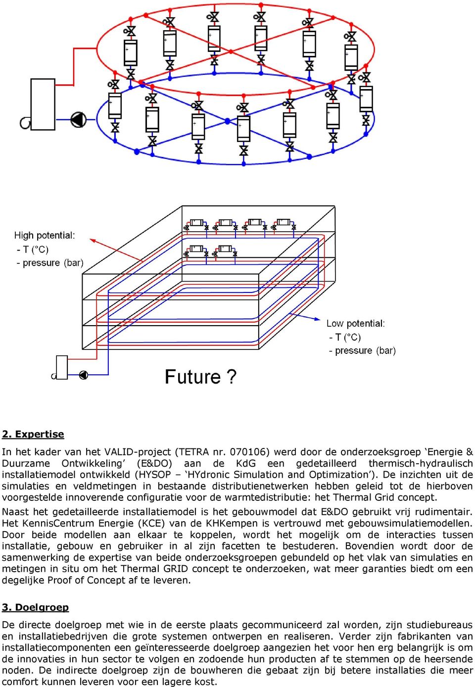 ). De inzichten uit de simulaties en veldmetingen in bestaande distributienetwerken hebben geleid tot de hierboven voorgestelde innoverende configuratie voor de warmtedistributie: het Thermal Grid