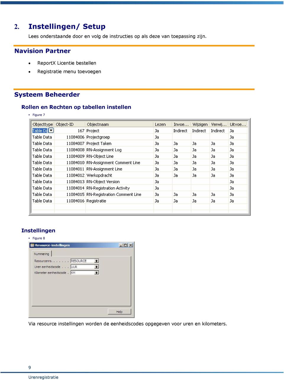 Navision Partner ReportX Licentie bestellen Registratie menu toevoegen Systeem Beheerder