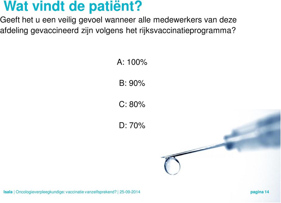 afdeling gevaccineerd zijn volgens het rijksvaccinatieprogramma?