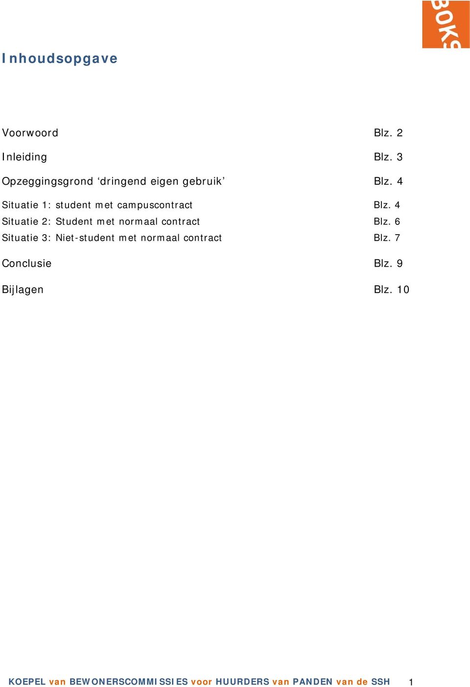 4 Situatie 1: student met campuscontract Blz.