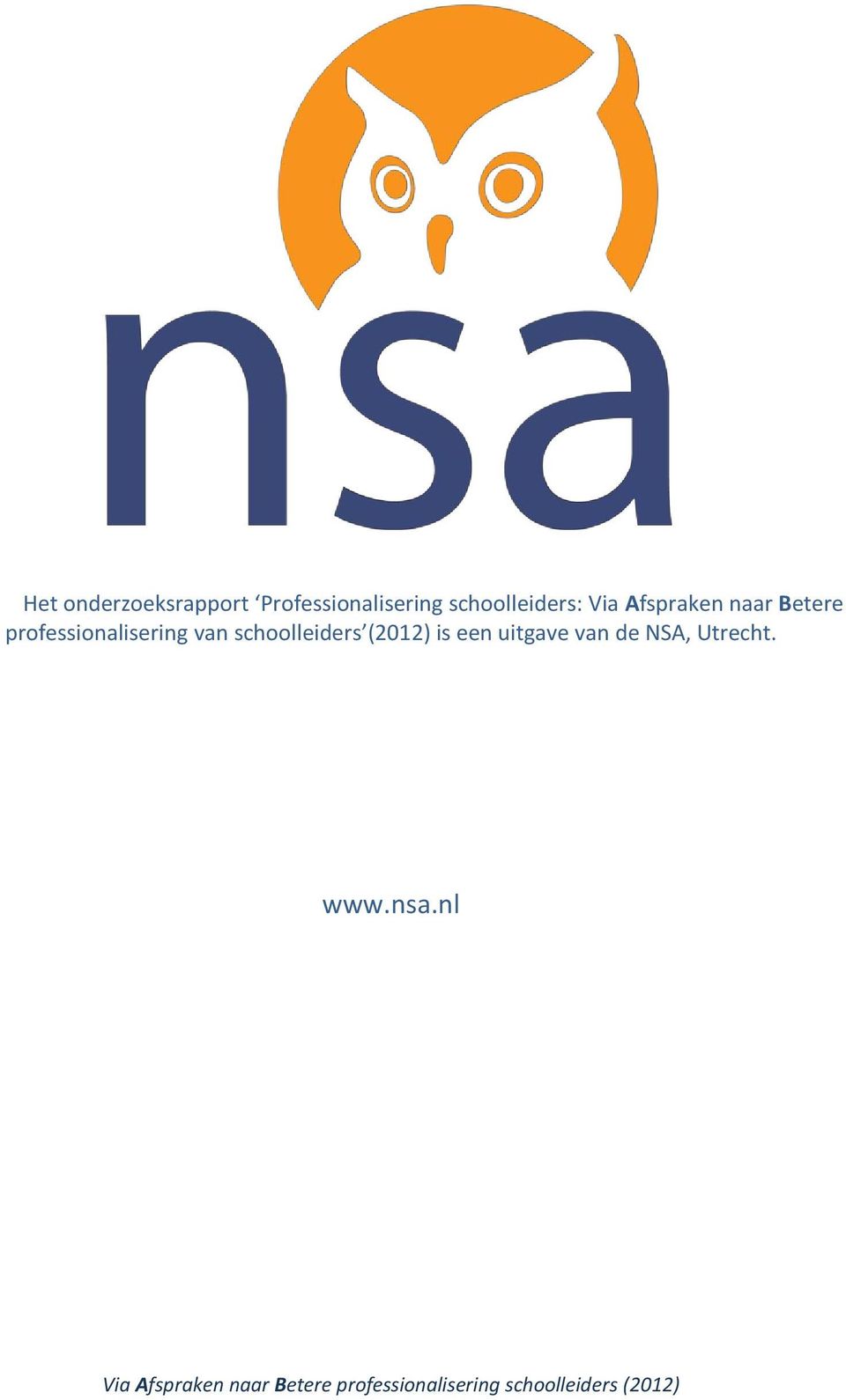 professionalisering van schoolleiders