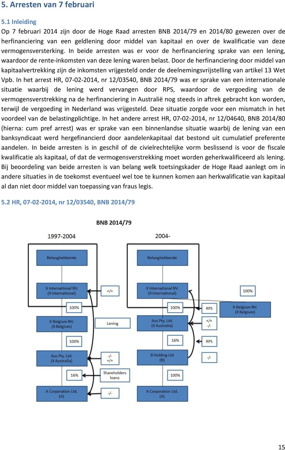 vermogensversterking. In beide arresten was er voor de herfinanciering sprake van een lening, waardoor de rente-inkomsten van deze lening waren belast.