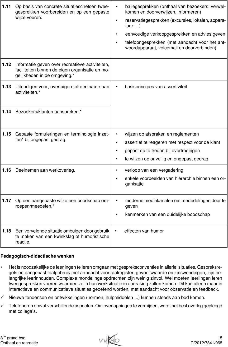 telefoongesprekken (met aandacht voor het antwoordapparaat, voicemail en doorverbinden) 1.