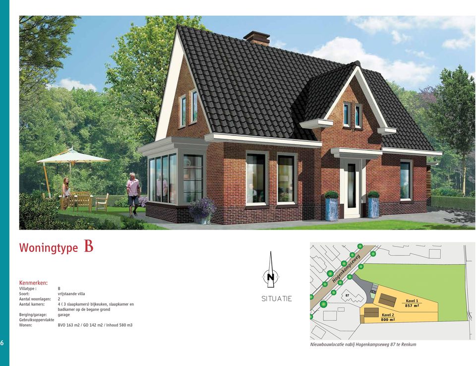 Berging/garage: garage Gebruiksoppervlakte Wonen: BVO 163 m2 / GO 142 m2 / Inhoud 580