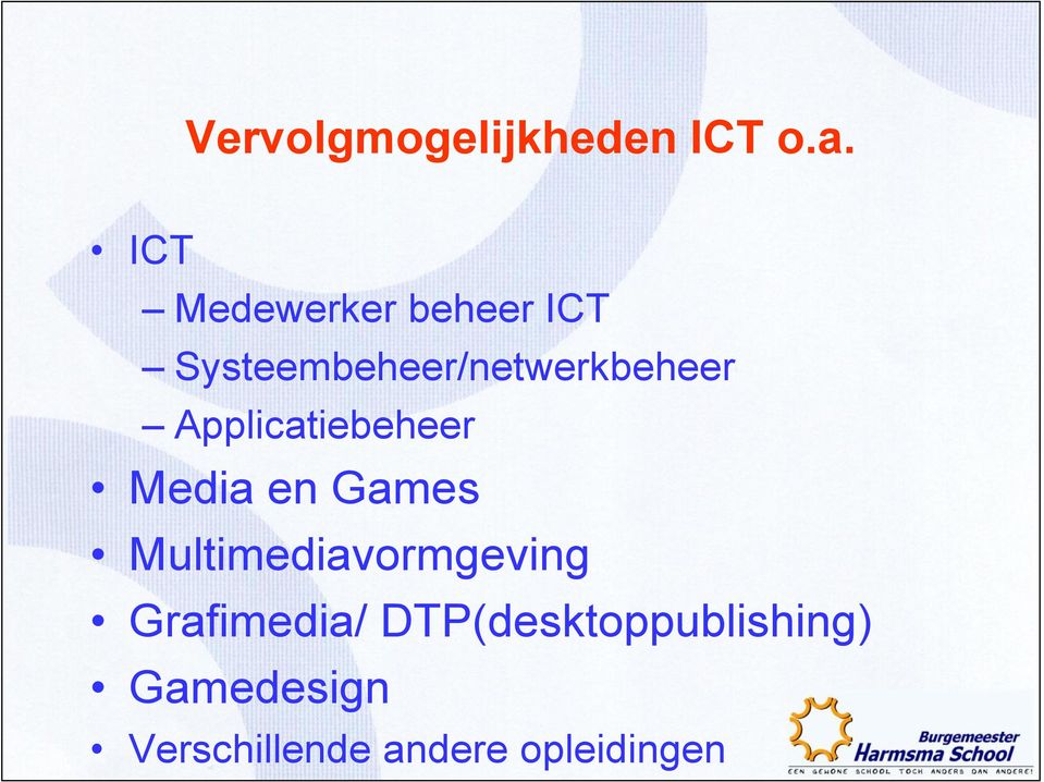 Applicatiebeheer Media en Games Multimediavormgeving