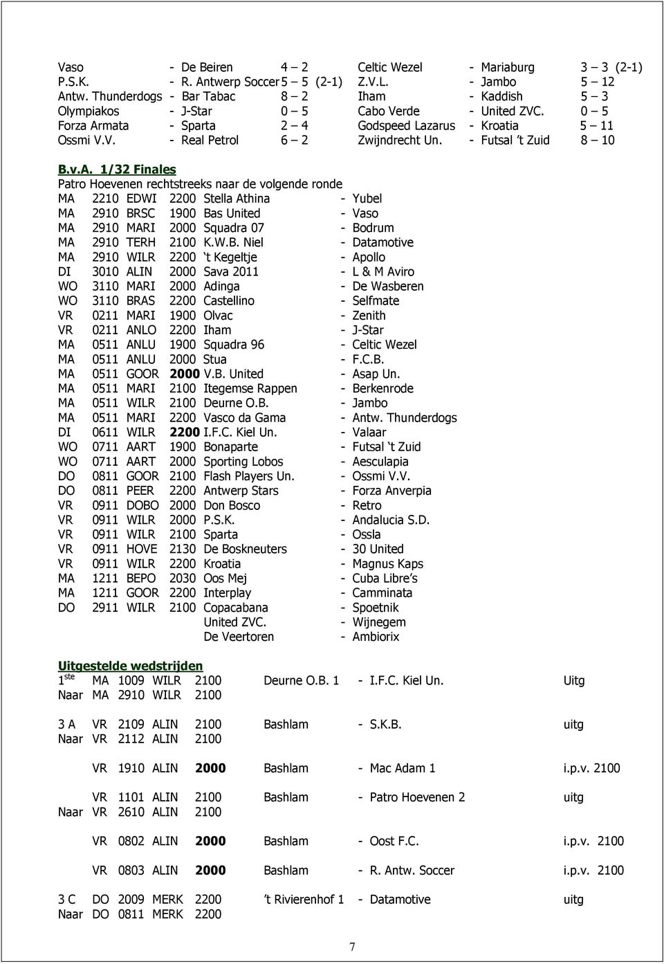 - Futsal t Zuid 8 10 B.v.A.