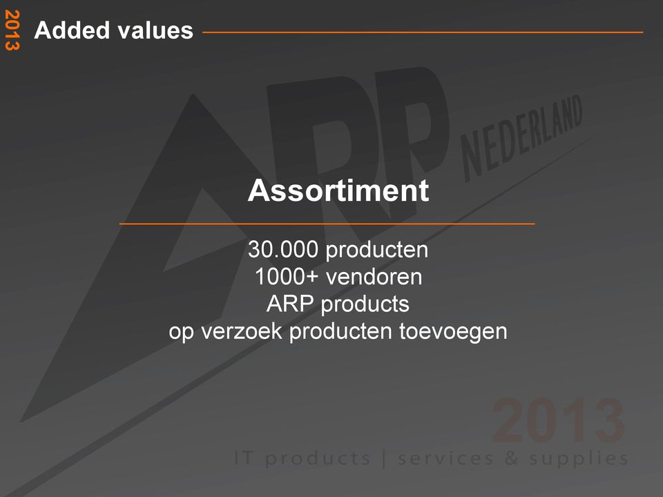 vendoren ARP products