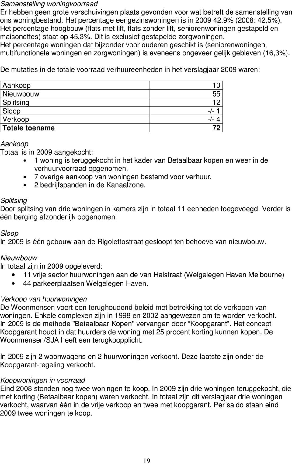 Dit is exclusief gestapelde zorgwoningen.