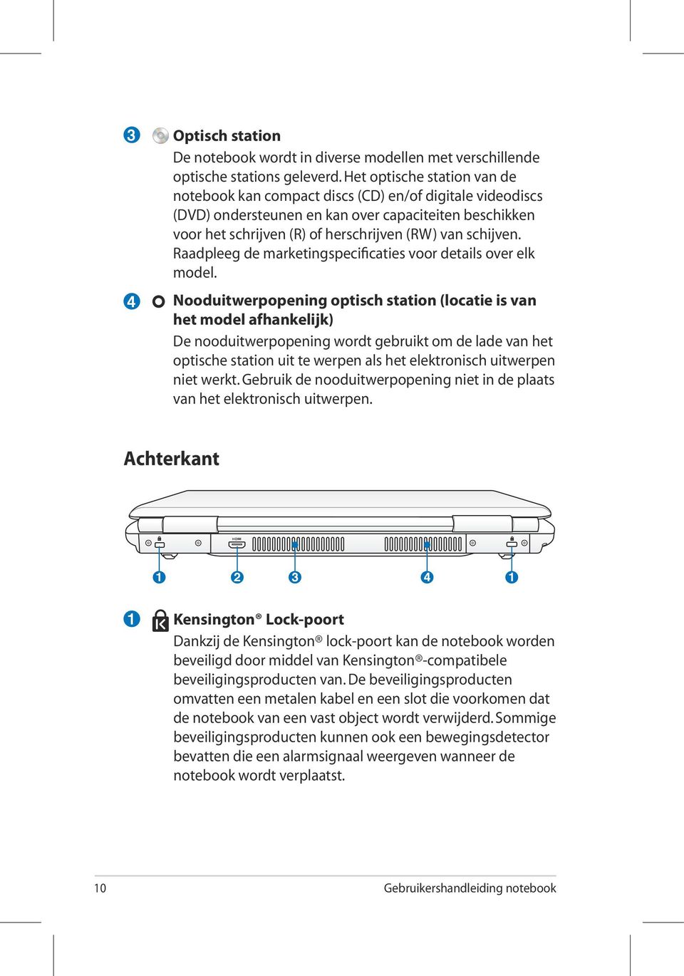 Raadpleeg de marketingspecificaties voor details over elk model.