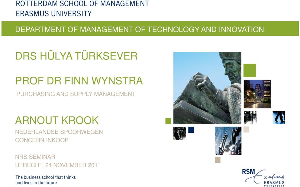 AND SUPPLY MANAGEMENT ARNOUT KROOK NEDERLANDSE