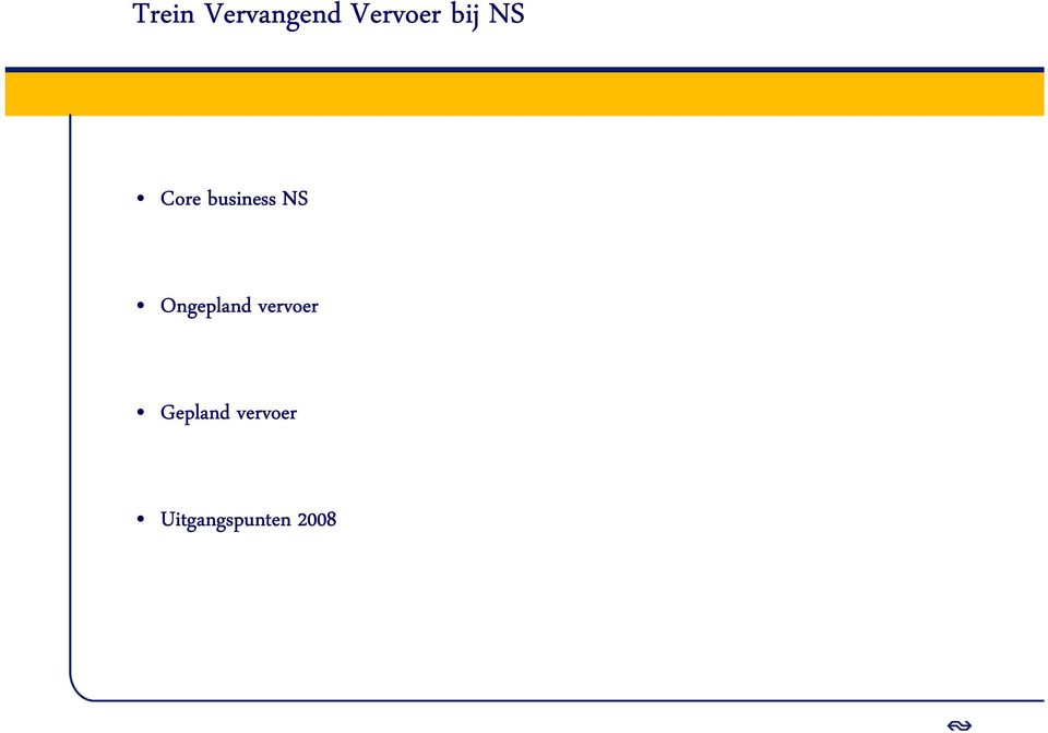 Ongepland vervoer Gepland