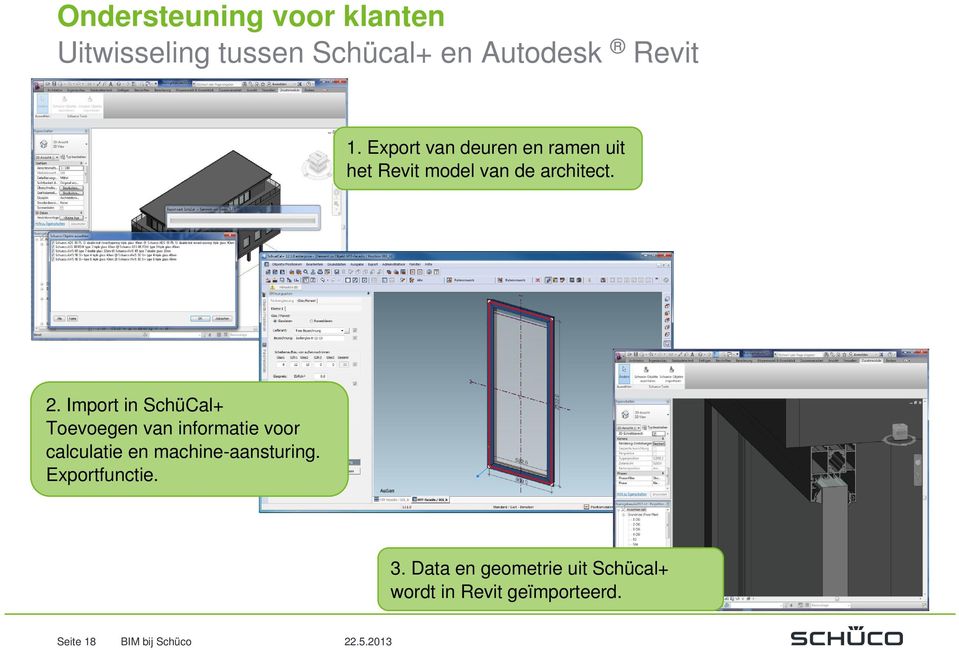 Import in SchüCal+ Toevoegen van informatie voor calculatie en