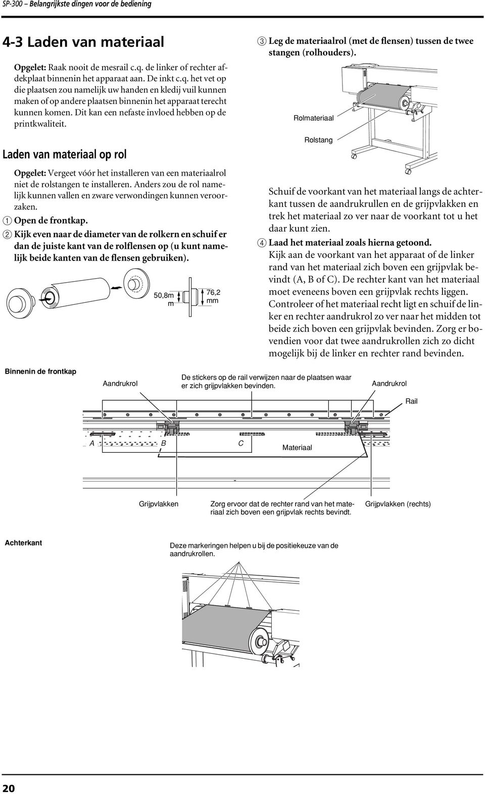 het vet op die plaatsen zou namelijk uw handen en kledij vuil kunnen maken of op andere plaatsen binnenin het apparaat terecht kunnen komen. Dit kan een nefaste invloed hebben op de printkwaliteit.