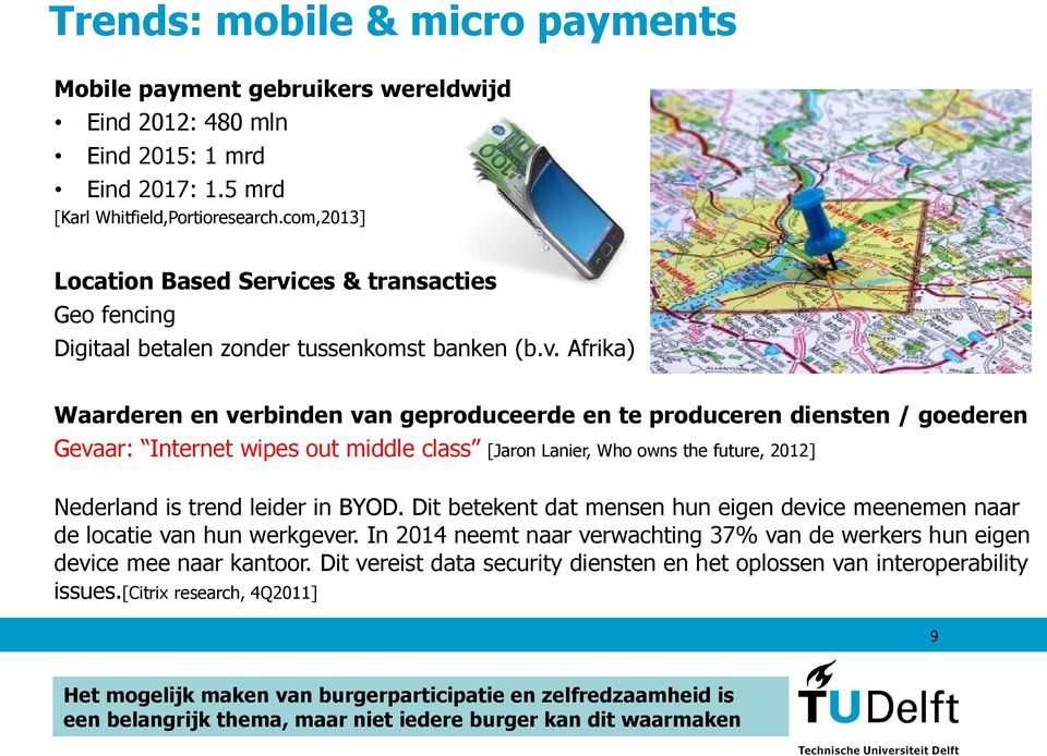 ces & transacties Geo fencing Digitaal betalen zonder tussenkomst banken (b.v.