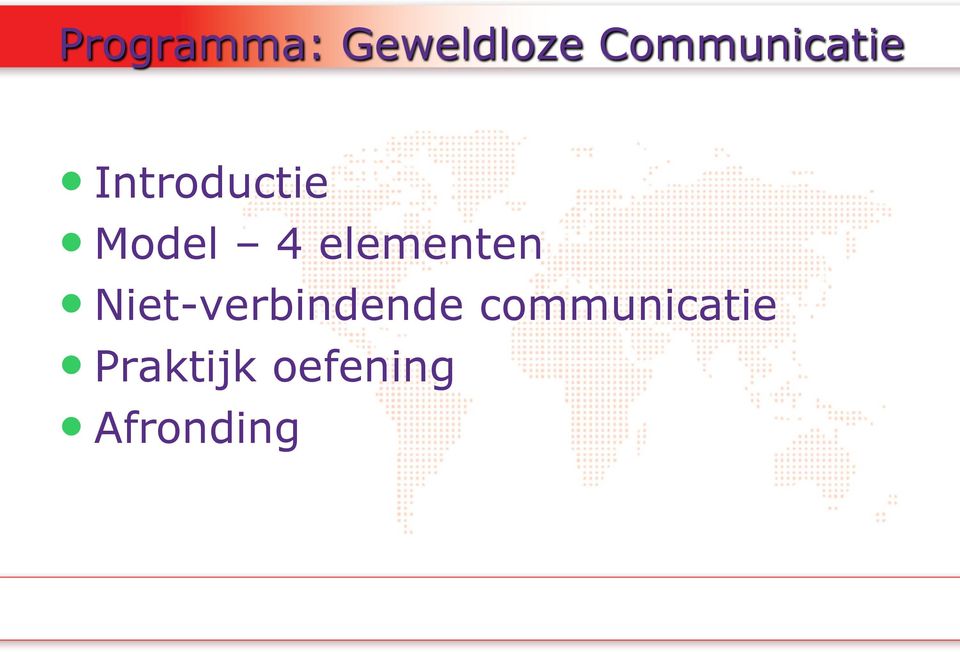 4 elementen Niet-verbindende