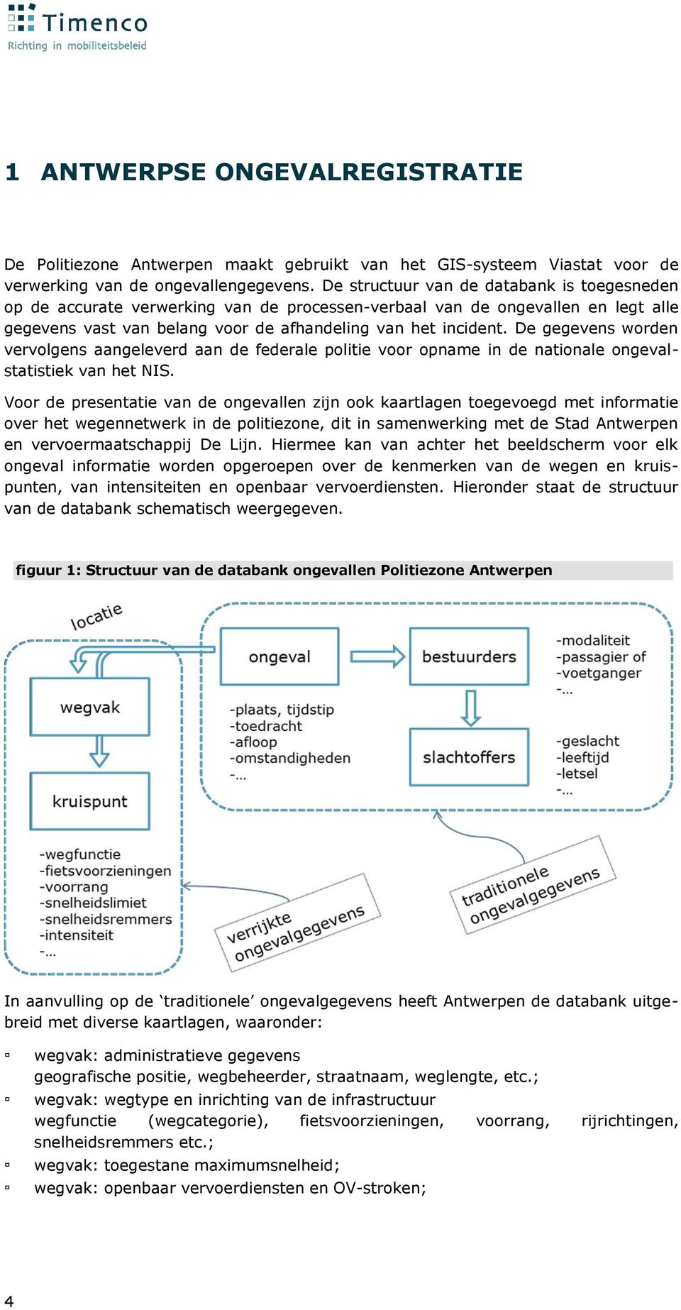 De gegevens worden vervolgens aangeleverd aan de federale politie voor opname in de nationale ongevalstatistiek van het NIS.