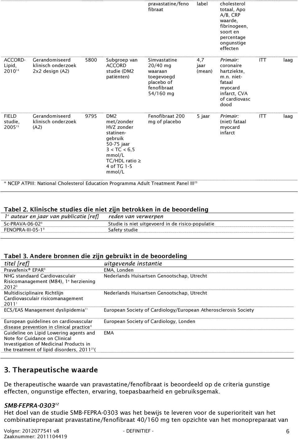 ACCORD studie (DM2 patiënt