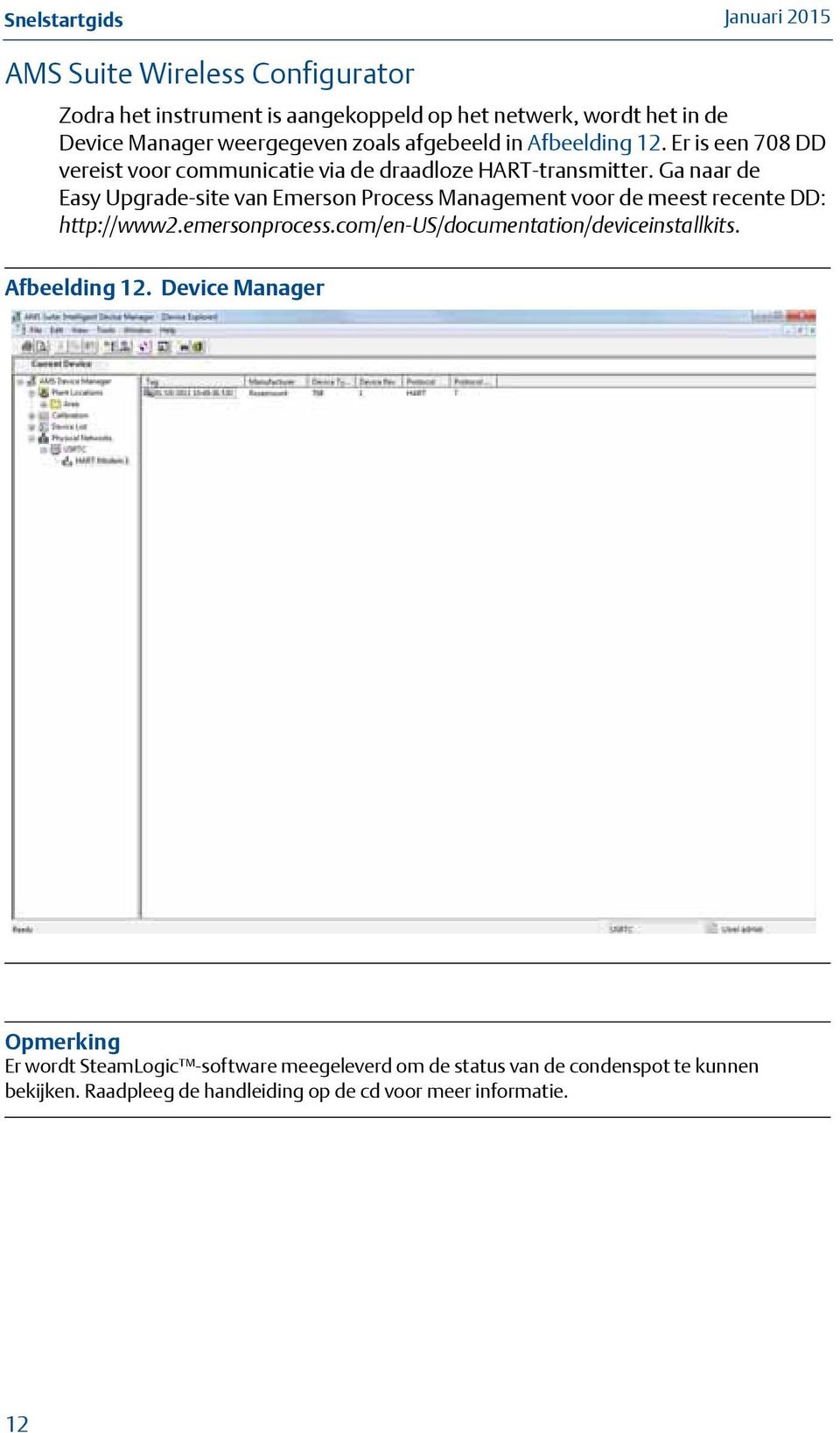 Ga naar de Easy Upgrade-site van Emerson Process Management voor de meest recente DD: http://www2.emersonprocess.