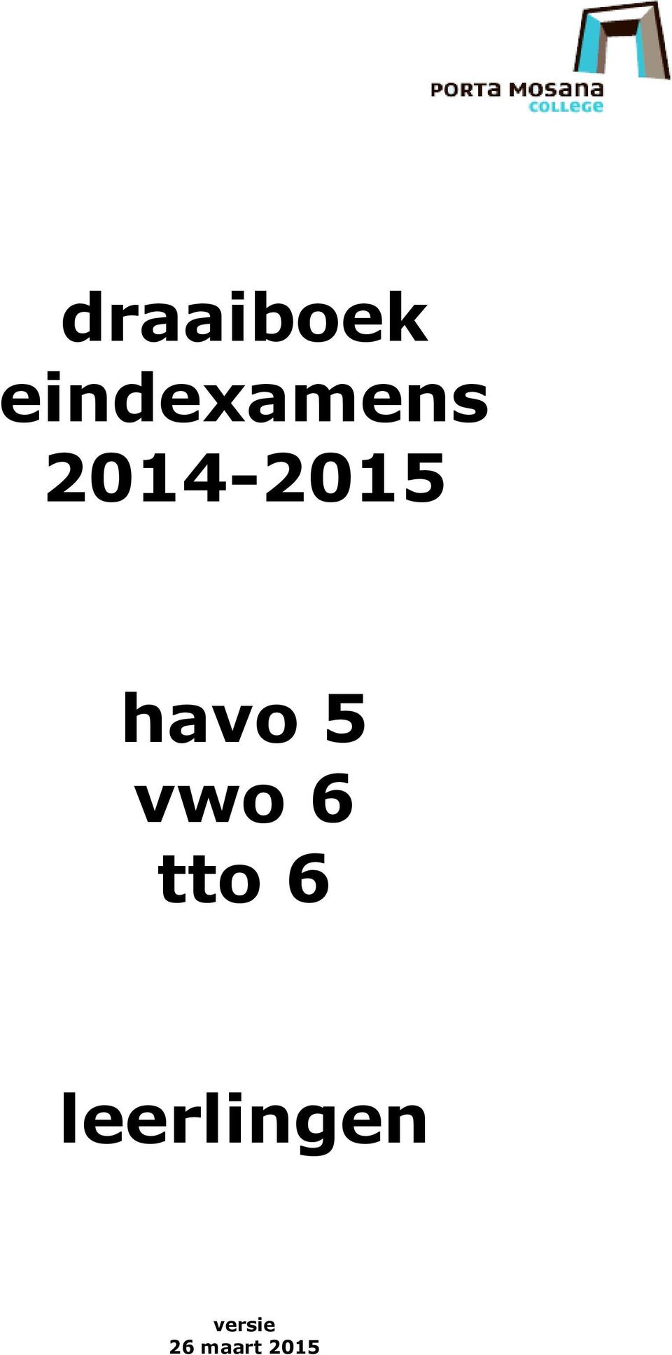 2014-2015 havo 5 vwo