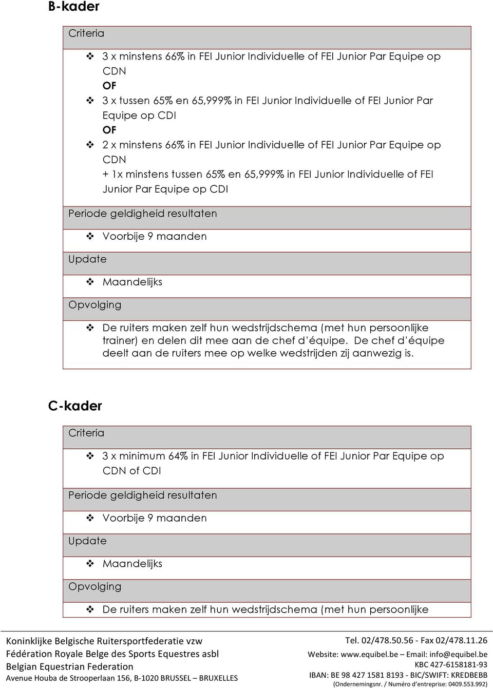 Individuelle of FEI Junior Par Equipe op CDN + 1x minstens tussen 65% en 65,999% in FEI Junior Individuelle