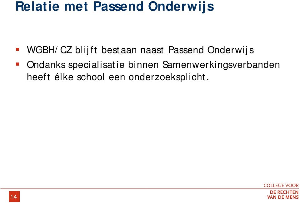 Ondanks specialisatie binnen