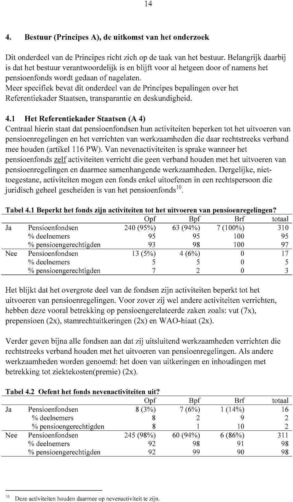 Meer specifiek bevat dit onderdeel van de Principes bepalingen over het Referentiekader Staatsen, transparantie en deskundigheid. 4.