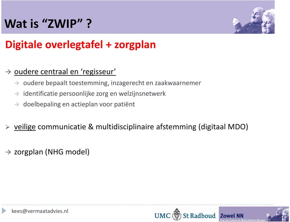 toestemming, inzagerecht en zaakwaarnemer identificatie persoonlijke zorg en