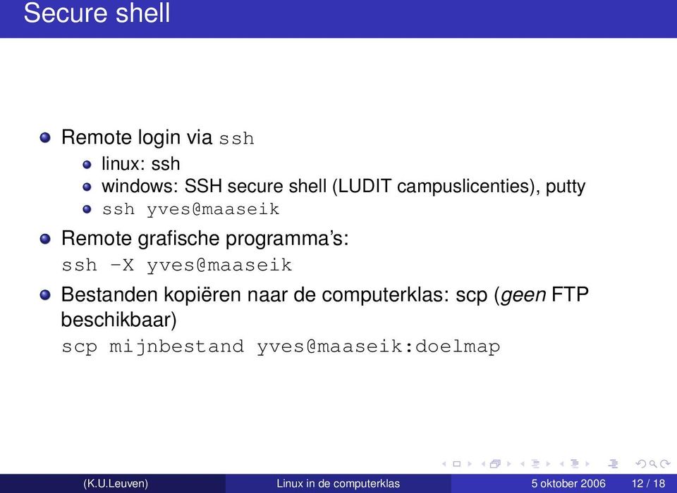 yves@maaseik Bestanden kopiëren naar de computerklas: scp (geen FTP beschikbaar)