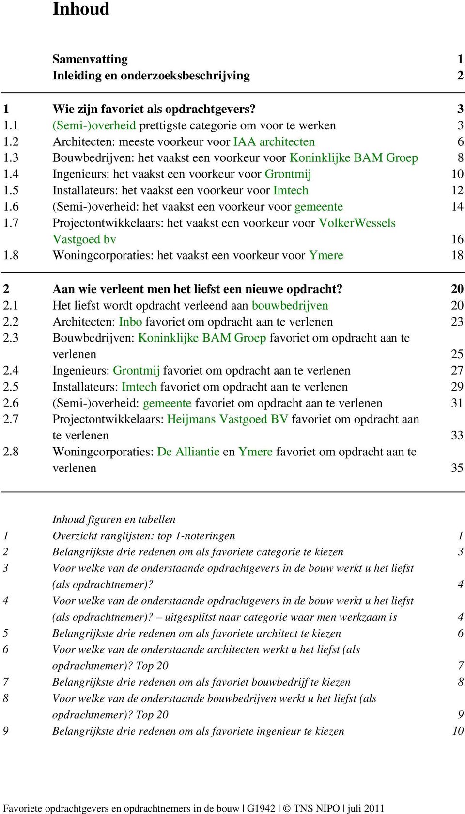 5 Installateurs: het vaakst een voorkeur voor Imtech 12 1.6 (Semi-)overheid: het vaakst een voorkeur voor gemeente 14 1.