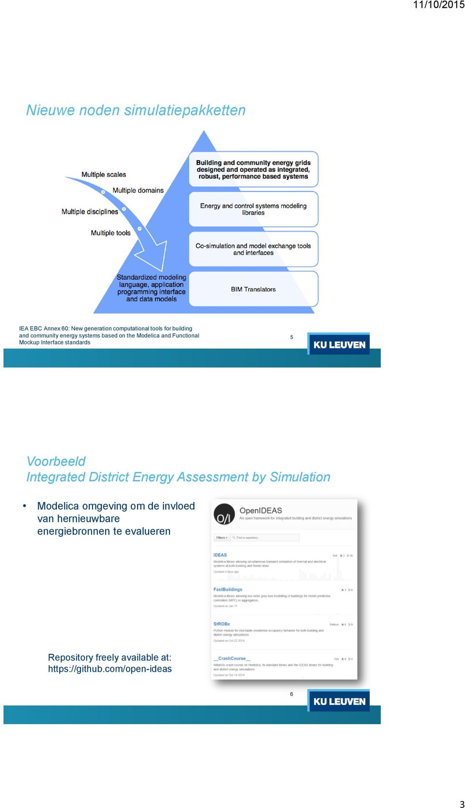 Vrbeeld Integrated District Energy Assessment by Simulatin Mdelica mgeving m de invled van