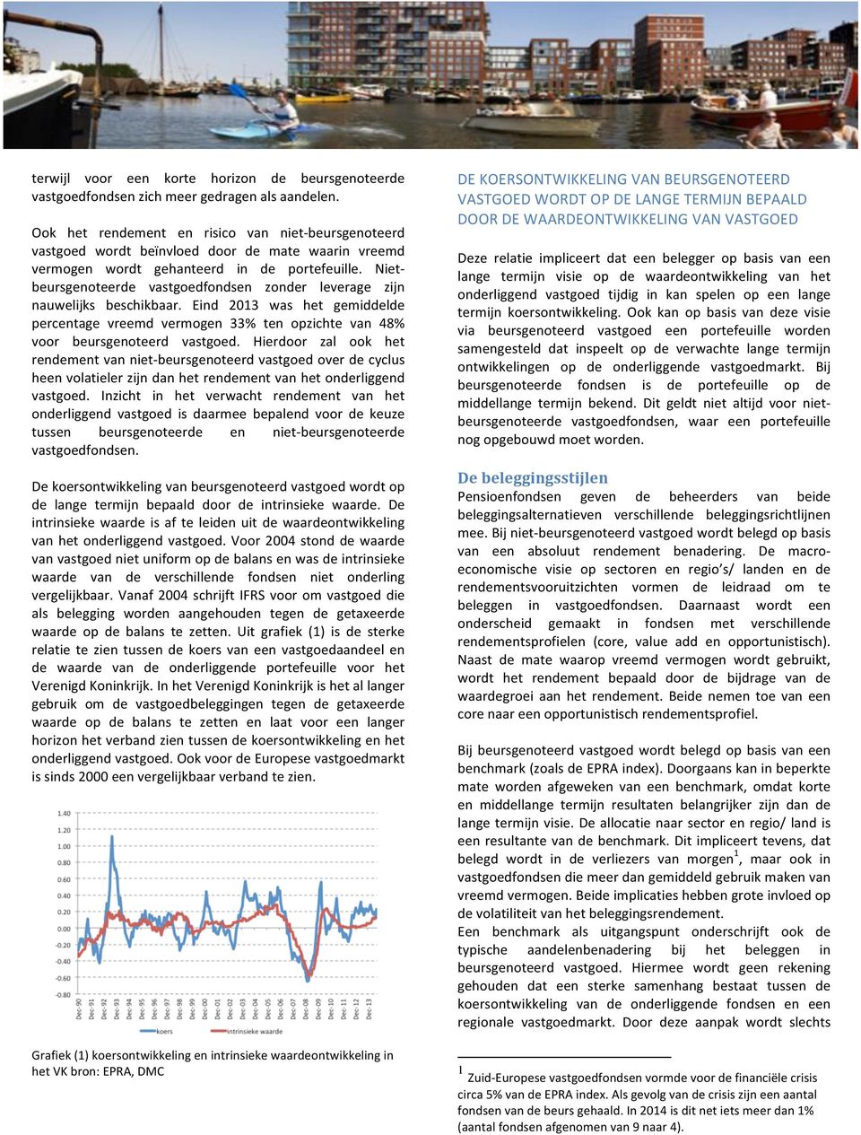 Niet- beursgenoteerde vastgoedfondsen zonder leverage zijn nauwelijks beschikbaar. Eind 2013 was het gemiddelde percentage vreemd vermogen 33% ten opzichte van 48% voor beursgenoteerd vastgoed.