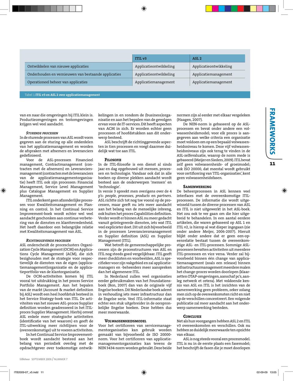 Sturende processen In de sturende processen van ASL wordt vorm gegeven aan de sturing op alle onderdelen van het applicatie en worden de afspraken met afnemers en leveranciers gedefinieerd.