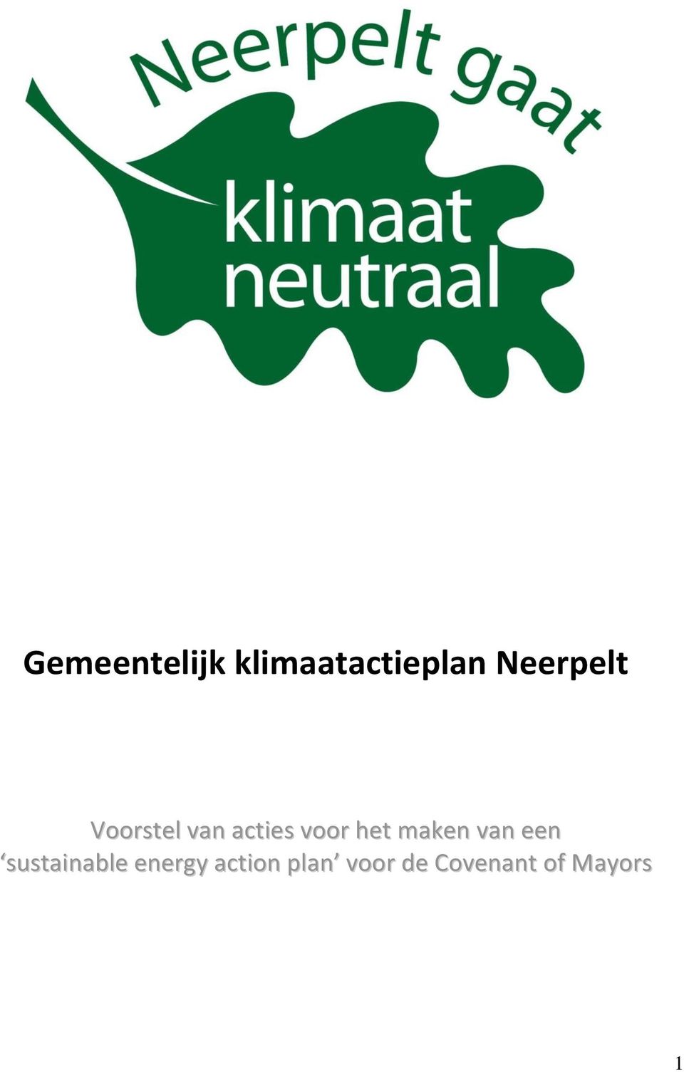 het maken van een sustainable