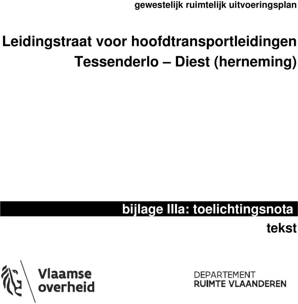 hoofdtransportleidingen Tessenderlo